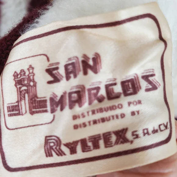 WASHINGTON REDSKINS Vintage San Marcos NFL Stadium Blanket 80s Fleece Football
